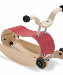 Mini Flip 2-in-1 Wooden Ride-On and Rocking Toy