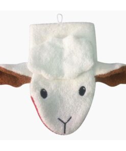 Organic Sheep Washcloth Hand Puppet