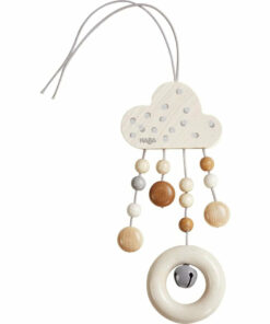 Wooden Dangling Figure Dots with Bell