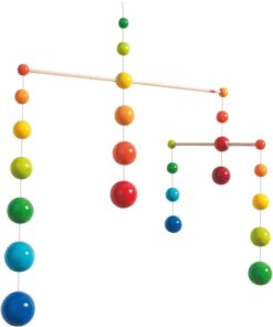 Rainbow Balls - Wooden Mobile