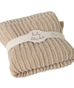 Knit Ribbed Baby Blanket