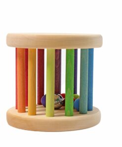 Wooden Rainbow Rolling Wheel